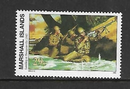 MARSHALL 19893 DEBARQUEMENT A BOUGAINVILLE YVERT N°489 NEUF MNH** - WO2
