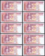 Mongolei - Mongolia 10 Stück á 10 Centimes (1993) Pick 55 UNC (1)    (89256 - Otros – Asia