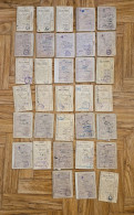 Seine Inférieure Lot De 33 Cartes D'alimentation Et Vêtements - 1939-45