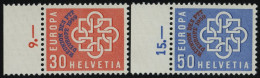 SCHWEIZ BUNDESPOST 681/2 **, 1959, PTT, 2 Prachtwerte, Mi. 40.- - Unused Stamps