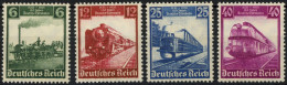 Dt. Reich 580-83 **, 1935, 100 Jahre Eisenbahn, Postfrischer Prachtsatz, Mi. 130.- - Otros & Sin Clasificación