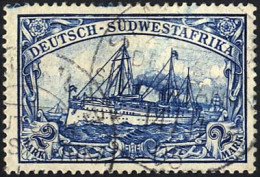 DSWA 21 O, 1900, 2 M. Schwärzlichblau, Ohne Wz., Pracht, Mi. 45.- - German South West Africa