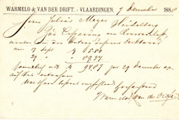 7 DEC 88   Bk G 27 Van VLAARDINGEN Naar Heidelberg Met Part. Bedrukking Warmelo& Van Der Drift - Postal Stationery