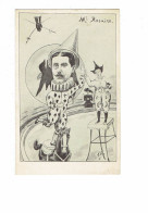 Cpa Humour Illustration Elb - Caricature M. ROSAIRE - Cirque Clown Pierrot épée écuyer Monocle Cheval - Circus