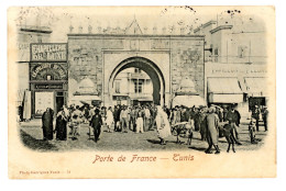 TUNISIE TUNIS PORTE DE FRANCE CHAPELLERIE DE LUXE PAVILLON DES FLEURS 1910 - Tunisia