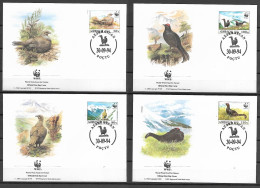 Azerbaijan 1994 Birds - Caucasian Black Grouse - WWF FDC - Otros & Sin Clasificación