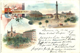 Gruss Aus Darmstadt - Litho - Darmstadt