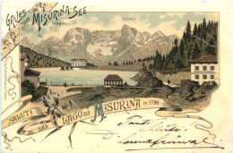 Gruss Vom Misurina-See - Litho - Autres & Non Classés