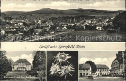 72096958 Gersfeld Rhoen Panorama Kuranstalt Krankenhaus Marktplatz Gersfeld (Rho - Other & Unclassified