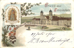 Gruss Aus Einsiedeln - Litho - Einsiedeln