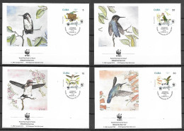 Cuba 1992 Birds - Bee Hummingbird - WWF FDC - Segler & Kolibris