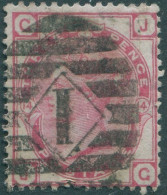 Great Britain 1873 SG143 3d Rose QV Plate 4 GJJG FU - Other & Unclassified