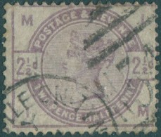Great Britain 1883 SG190 2½d Lilac QV MIIM FU - Other & Unclassified