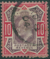 Great Britain 1902 SG254 10d Dull Purple And Carmine KEVII #1 FU - Non Classés