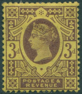 Great Britain 1887 SG202 3d Purple/yellow QV MLH - Other & Unclassified