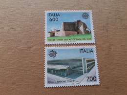 TIMBRES  ITALIE  EUROPA  1987     N  1742  /  1743   COTE  12,50  EUROS   NEUFS   LUXE** - 1987