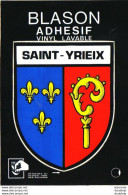 D87  SAINT YRIEX AVEC BLASON OU ÉCUSSON ADHÉSIF - Saint Yrieix La Perche