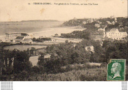 D22  PERROS GUIREC  Vue Générale De Trestraou Au Loin L'ile Tomé - Perros-Guirec