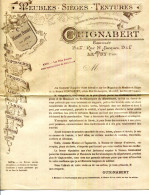 FACTURE.43.HAUTE LOIRE.LE PUY.MEUBLES.SIEÈGES.TENTURES.GUIGNALET FABRICANT 15 & 17 RUE SAINT JACQUES. - Sonstige & Ohne Zuordnung