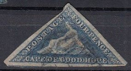 Grossbritannien  SÜDAFRIKA  Kap Der Guten Hoffnung 4 P Blau, Nr, ?,  Gestempelt, 1871/77 - Kaap De Goede Hoop (1853-1904)