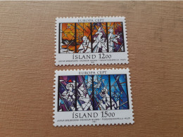 TIMBRES  ISLANDE  ANNEE  1987     N  618  /  619   COTE  4,00  EUROS   NEUFS   LUXE** - Nuovi