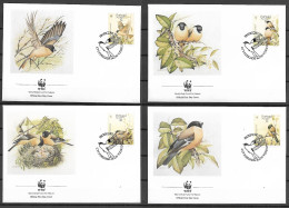 Portugal Azores 1990 Birds - Bullfinch - WWF FDC - Autres & Non Classés