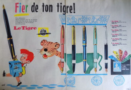 Publicité De Presse ; Stylo Le Tigre  - Point Tintin - Ill. Geri - Werbung