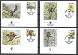 St Vincent 1989 Birds - Parrots - WWF FDC - Papegaaien, Parkieten