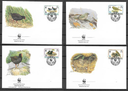 Tristan Da Cunha 1991 Birds - WWF FDC - Otros & Sin Clasificación