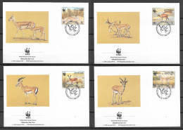 Bahrain 1993 Animals - Goitered Gazelle - WWF FDC - Autres & Non Classés