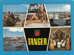 TANGER CARTE MULTI - VUES, 2 TIMBRES 1969. - Tanger