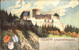 72096611 Lengfeld Odenwald Burg Otzberg Kuenstlerkarte Otzberg - Andere & Zonder Classificatie