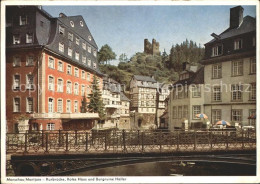 72096517 Monschau Rurbruecke Rotes Haus Burgruine Haller Monschau - Monschau