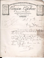 Spécialité De Pierres De Toutes Provenances Grujon Lefebvre. Successeur De Florentin. Amiens. à M. Lepage Notaire 1910 - 1900 – 1949