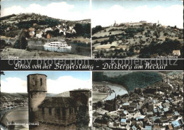 72096482 Dilsberg Neckar Ausflugsdampfer Bergfestung Schwalbennest Dilsberg - Neckargemünd