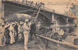 92-RUEIL- MANOEUVRE D'EMBARQUEMENT DU 16 Eme BATAILLON D' ARTILLERIE DE FORTERESSE - Rueil Malmaison