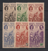 REUNION - 1943 - N°YT. 180 à 185 - Série Complète - Neuf Luxe ** / MNH / Postfrisch - Nuevos