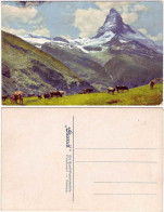 Ansichtskarte Zermatt "Gemix" Die Qualitätsschokolade, Pralinen - Kakao 1940 - Autres & Non Classés