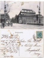 Postcard Prag Praha Böhmisches Nationaltheater 1906 - Tchéquie