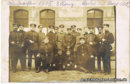 Ansichtskarte Lindenau-Leipzig Soldaten - Sächsisches Inf. Reg. 106 1915  - Leipzig