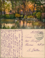 Ansichtskarte Zürich Zürichhorn 1919  Gel. Stempel Neumünster Militärsache - Autres & Non Classés
