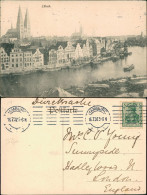 Ansichtskarte Lübeck Stadtblick - Segelboote 1907 - Autres & Non Classés