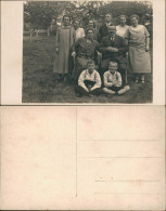 Menschen Soziales Leben: Gruppenfoto Männer Frauen Kinder 1920 Privatfoto - Unclassified