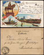 Ansichtskarte Litho AK Magdeburg Stadt, Denkmal 1898 - Other & Unclassified