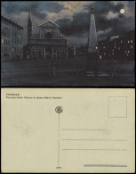 Florenz Firenze Facciata Della Chiesa Di Santa Maria Novella B. Mondschein 1925 - Autres & Non Classés