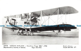 R140356 AM722. Sabena Biplane. Handley Page W8 F C. 1926. Courtesy Of Sabena. Pa - Monde