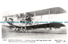 R140357 AM722. Sabena Biplane. Handley Page W8 F Regn. 00 AHZ C. 1926. Courtesy - Monde