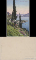 Cartoline Menaggio Lago Di Como Und Blick Auf Die Stadt 1916  - Other & Unclassified