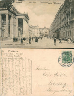 Ansichtskarte Stuttgart Schloßstraße Bahnhof, Hotel Royal Und Marquardt 1907 - Stuttgart