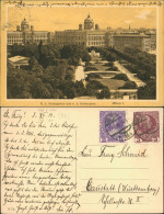 Ansichtskarte Wien K. K. Volksgarten Und K. K. Hofmuseen. 1913 - Autres & Non Classés